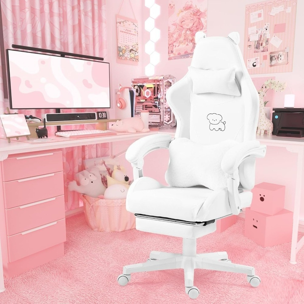 Gaming Chair Cushion - Cute Gaming Chair with Lumbar Cushion