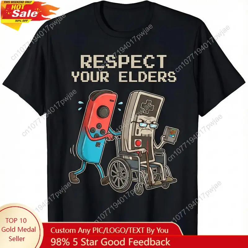 Funny Retro Gamer Graphic T-Sh - Gaming Console And reseña y precio