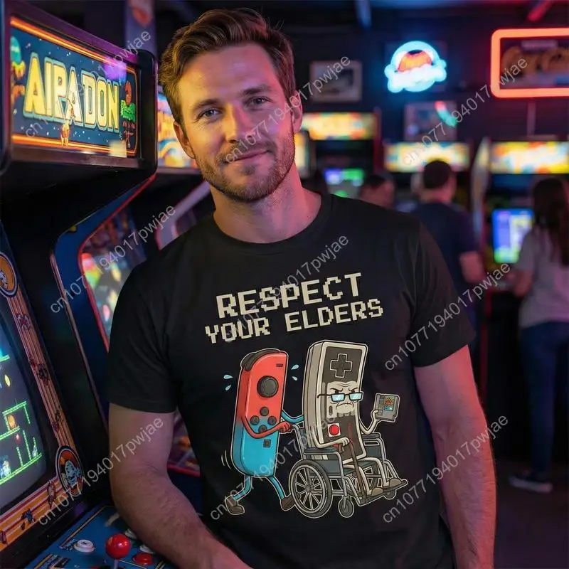 Funny Retro Gamer Graphic T-Sh - Gaming Console And reseña y precio