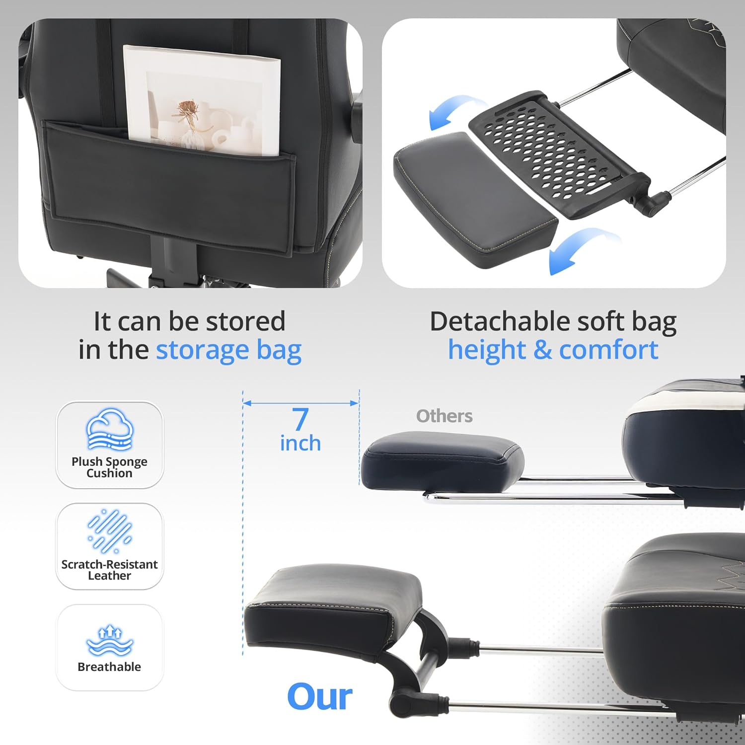 Gaming Chair with Pocket Sprin - Gaming Chair Cushion reseña y precio