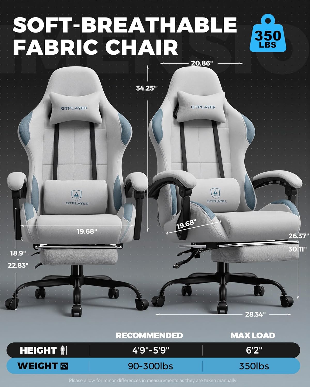 Gaming Chair Fabric with Pocke - Gaming Chair Cushion reseña y precio