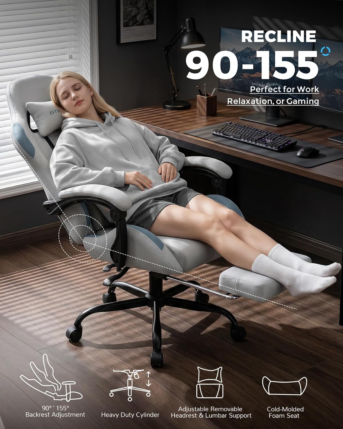 Gaming Chair Fabric with Pocke - Gaming Chair Cushion reseña y precio