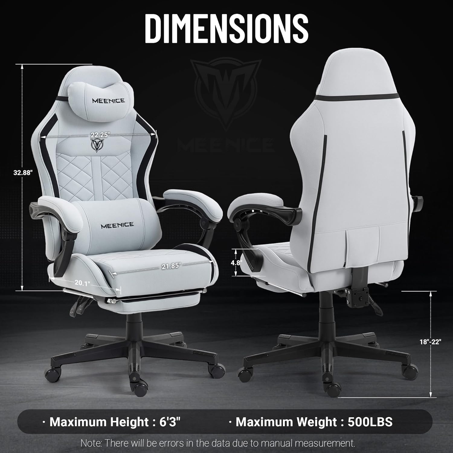 Big and Tall Gaming Chair Fabr - Gaming Chair Cushion reseña y precio