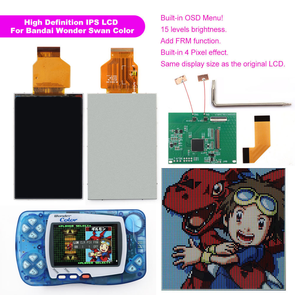 Newest WSC Hightlight IPS LCD  - Gaming Console Display reseña y precio