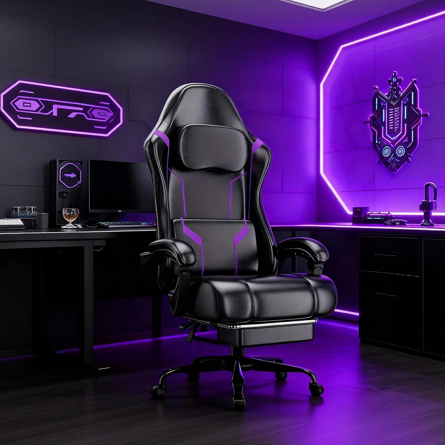 Ergonomic Gaming Chair with Po - Gaming Chair Cushion reseña y precio