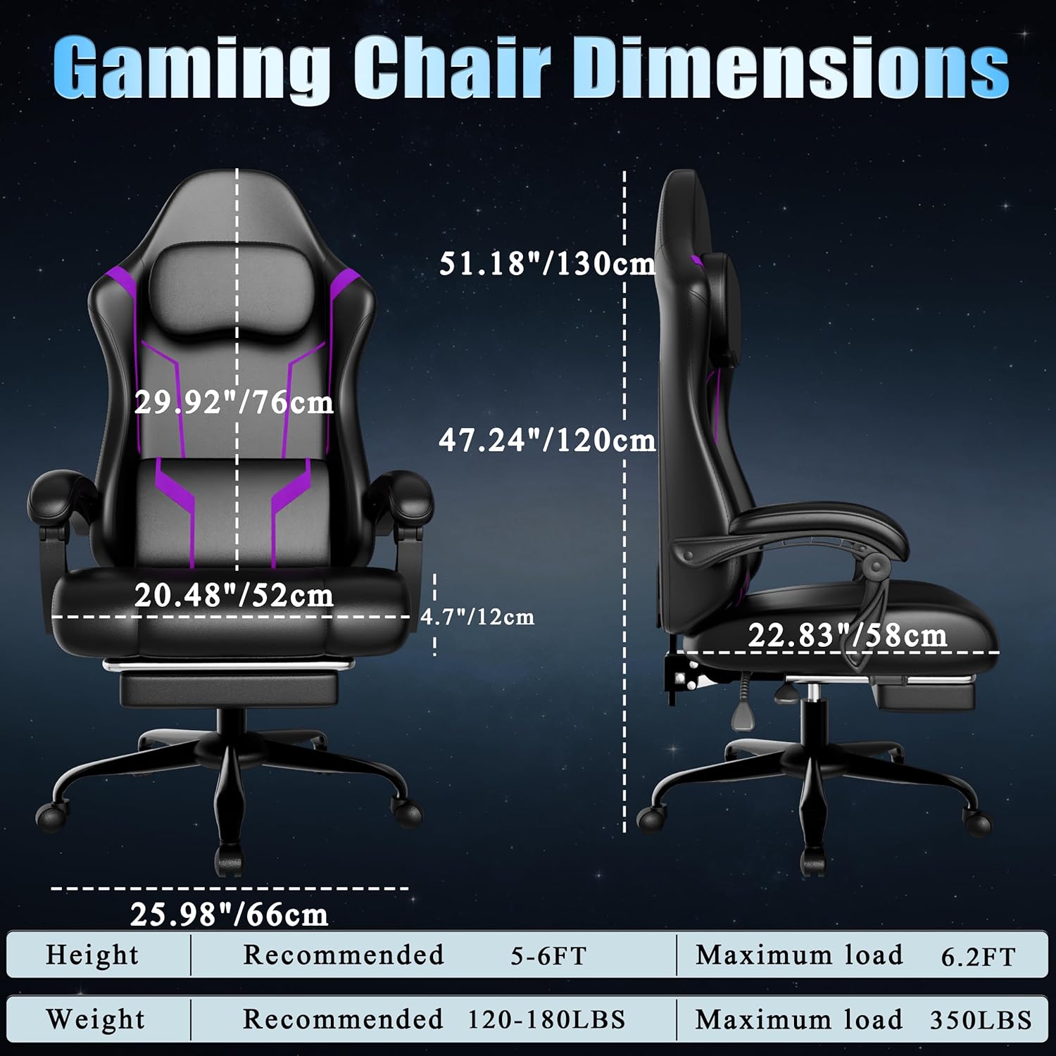 Ergonomic Gaming Chair with Po - Gaming Chair Cushion reseña y precio