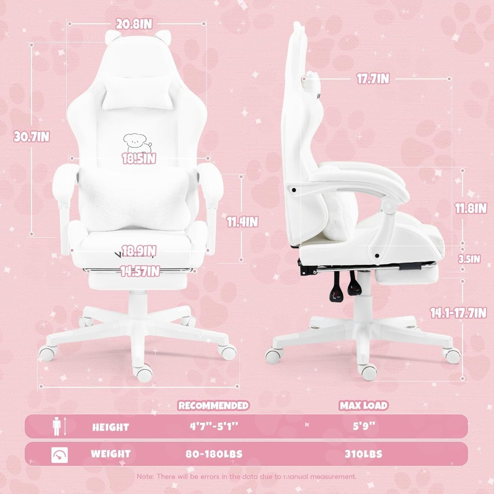 Cute Gaming Chair with Lumbar  - Gaming Chair Cushion reseña y precio