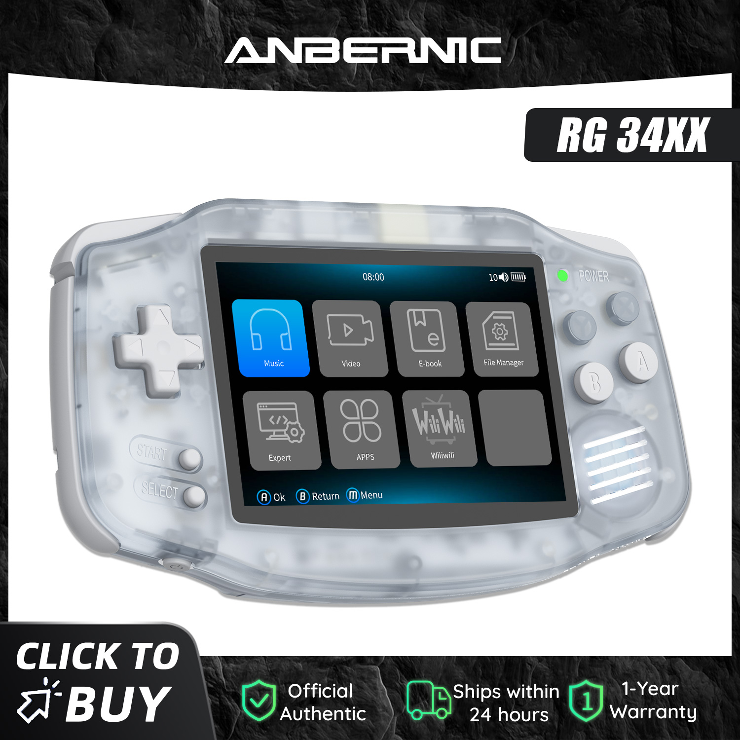 Anbernic NEW RG34XX Retro Game - Gaming Console Years reseña y precio
