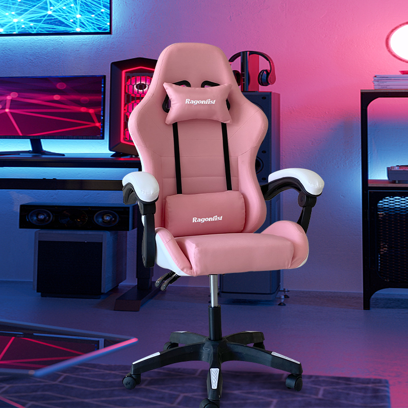 Pink gaming chair for girls co - Gaming Chair Cushion reseña y precio