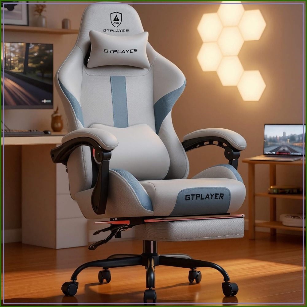 Ergonomic Gaming Chair with Fo - Gaming Chair Cushion reseña y precio