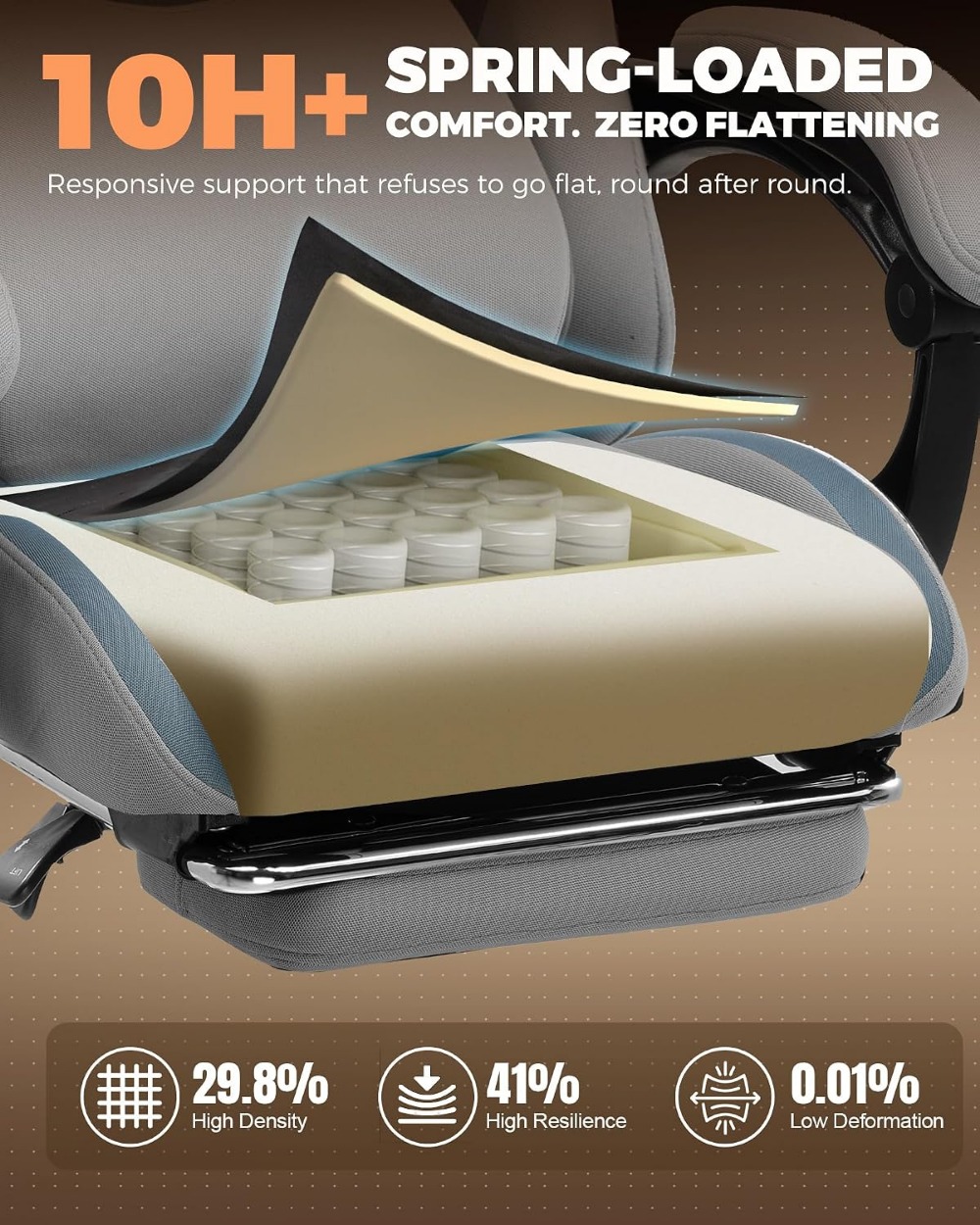 Ergonomic Gaming Chair with Fo - Gaming Chair Cushion reseña y precio