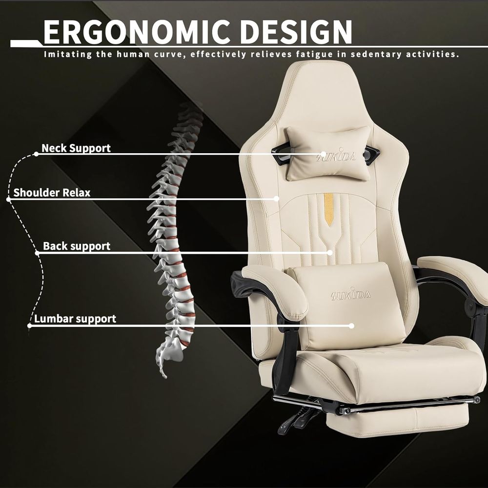Ergonomic Massage Lumbar Cushi - Gaming Chair Cushion reseña y precio