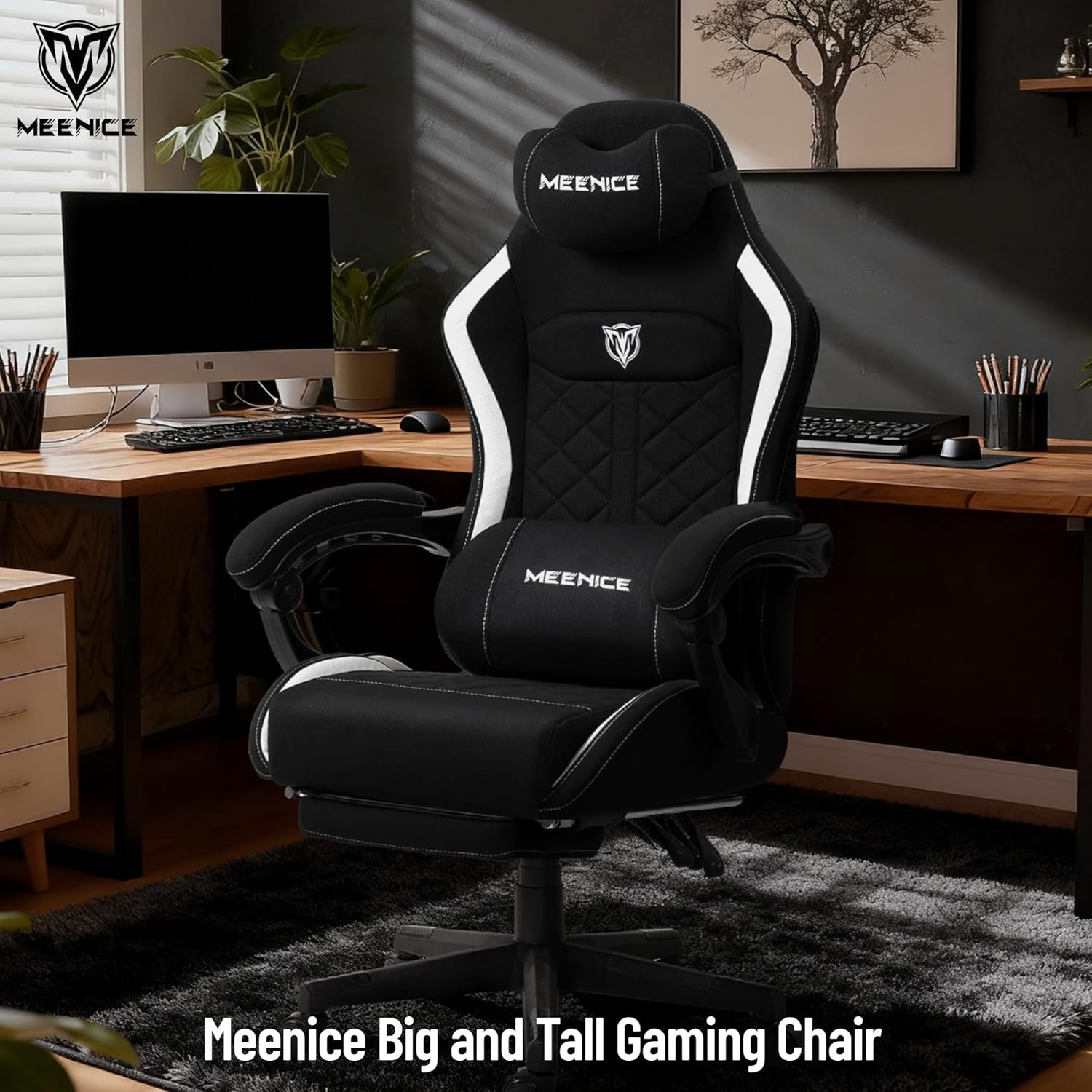 Big & Tall Gaming Chair with P - Gaming Chair Cushion reseña y precio