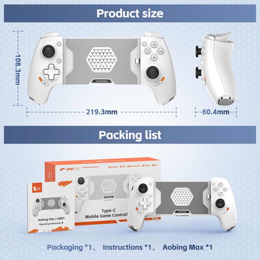 Original Gamwing Aobing Max Ty - Gaming Console For Phone reseña y precio