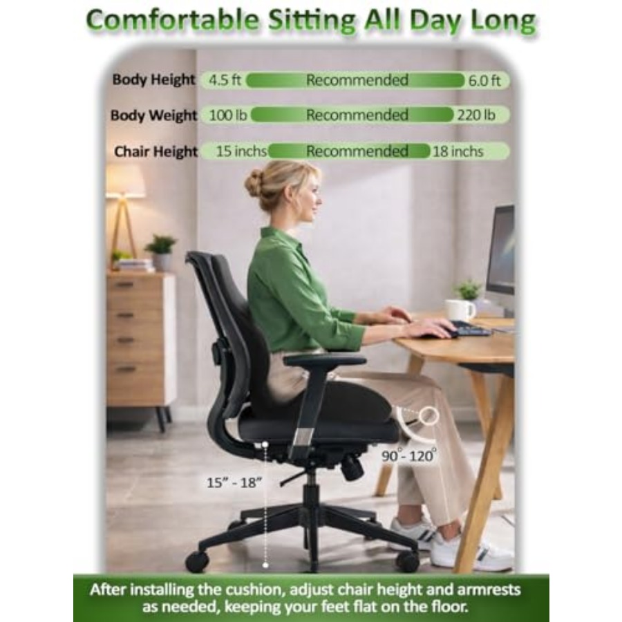 Ergonomic Memory Foam Seat Cus - Gaming Chair Cushion reseña y precio