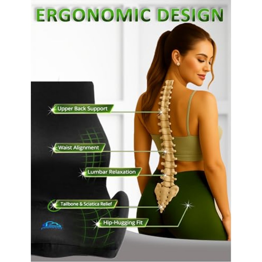 Ergonomic Memory Foam Seat Cus - Gaming Chair Cushion reseña y precio